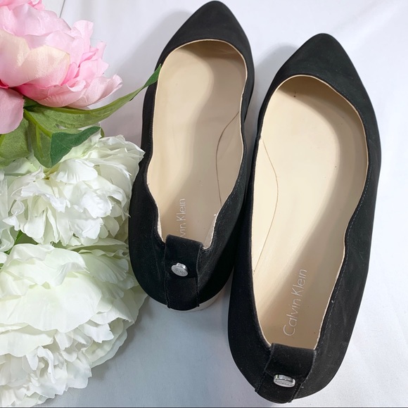 ☀️ Calvin Klein Black flats size 9 Esme - Picture 7 of 8